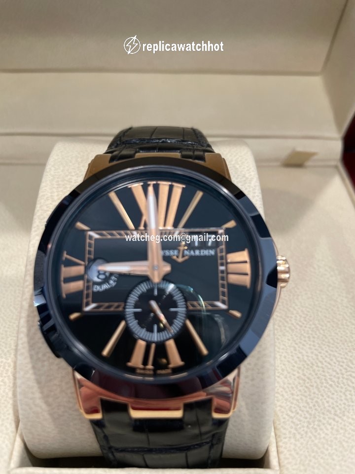 Ulysse Nardin Executive Dual Time Mens watch Unisex Automatic Rose gold 246-00-3 42 2