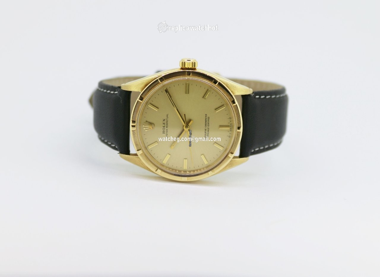 Rolex Oyster Perpetual 34 Mens watch Unisex Yellow gold Automatic 6569 2