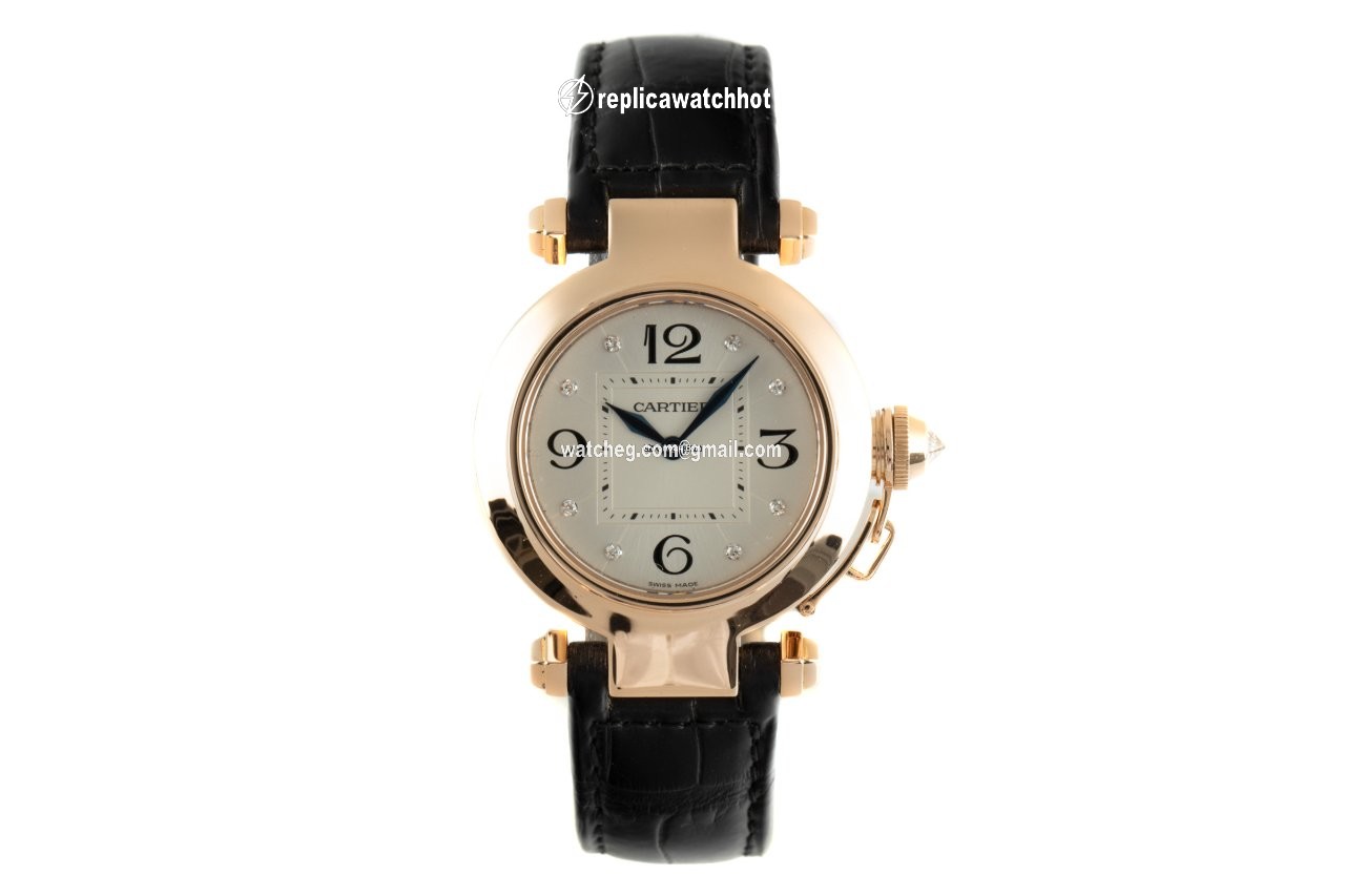 Cartier Pasha Womens watch Quartz Red gold 2812 2