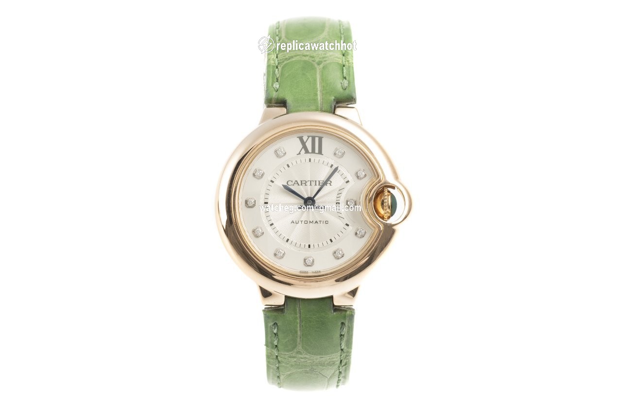 Cartier Ballon Bleu 33mm Womens watch Automatic Red gold WE902063 2