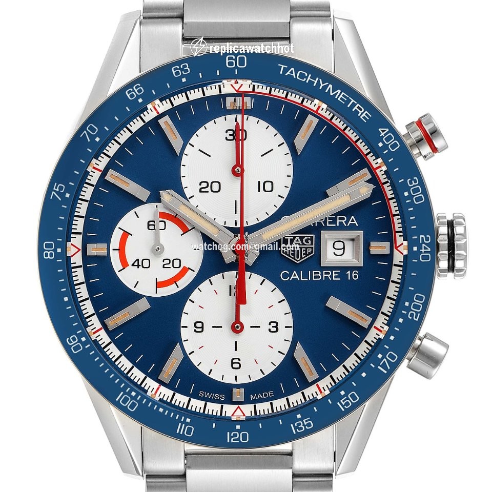 TAG Heuer Carrera Calibre 16 Mens watch Unisex Automatic Steel CV201AR.BA0715 2