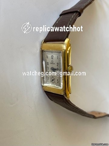 Omega Mens watch Unisex Manual winding Yellow gold Tank Rectangular 88139 2