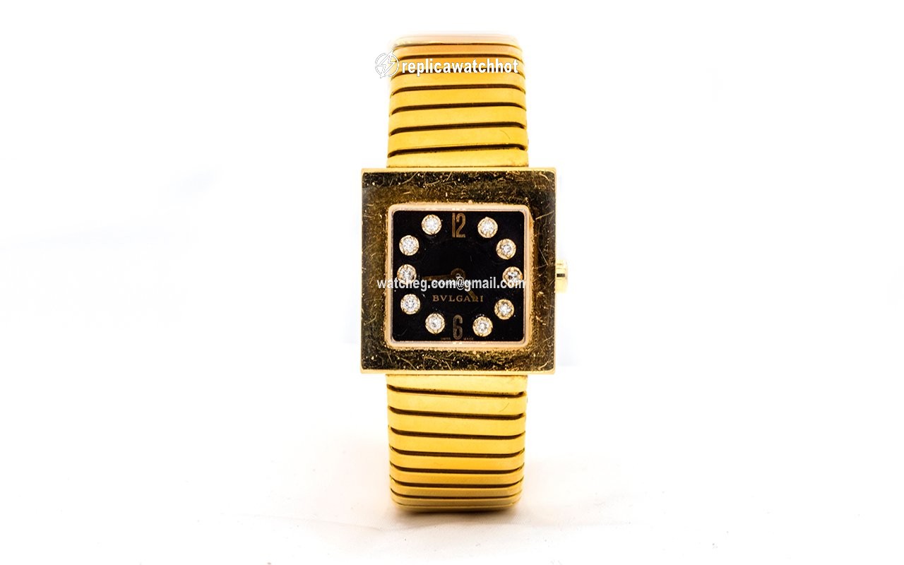 Bulgari Quadrato Womens watch Quartz Yellow gold SQ222TG 2