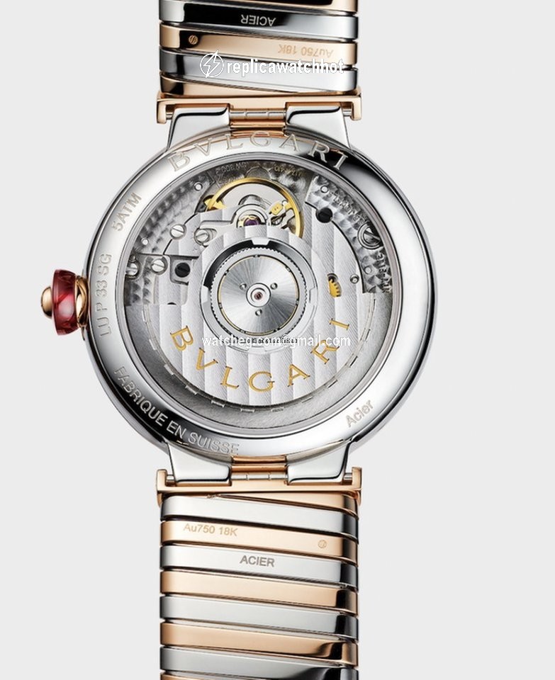 Bulgari Lucea Womens watch Automatic Gold Steel 102954 LU33WSPGSPGD 11.T 2