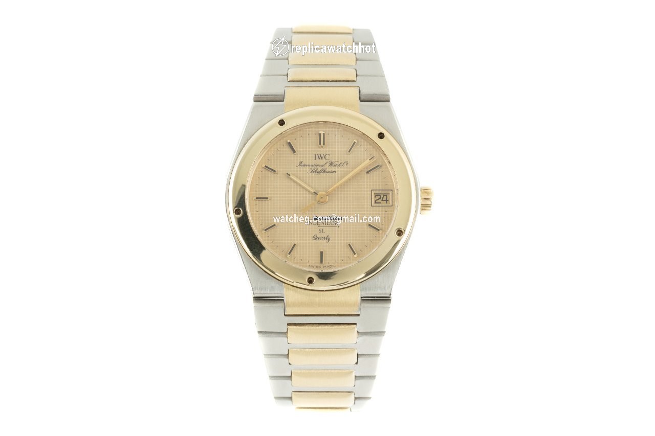 IWC Ingenieur Mens watch Unisex Quartz Gold Steel 3305 2