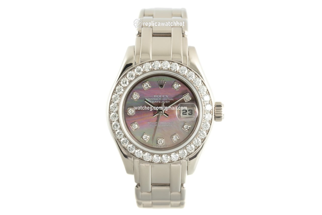 Rolex Lady-Datejust Pearlmaster Womens watch White gold Automatic 80299 2