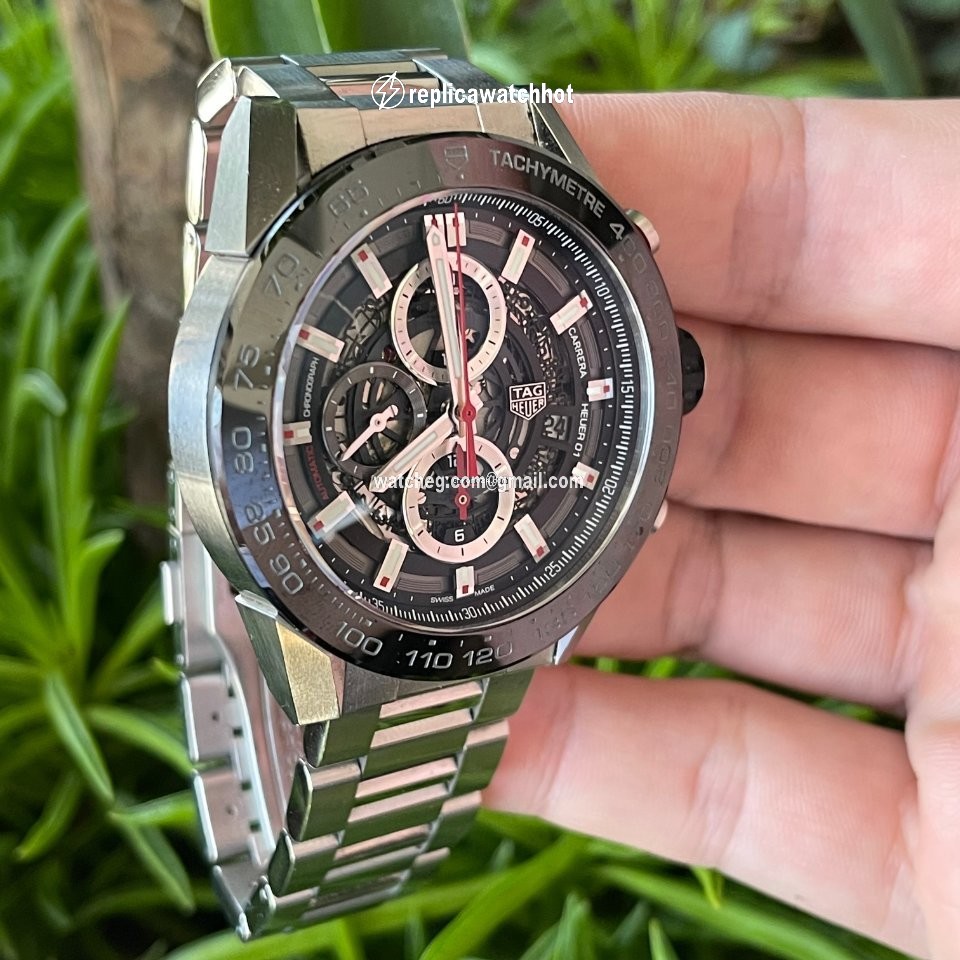 TAG Heuer Carrera Calibre HEUER 01 Mens watch Unisex Automatic Steel CAR2A1W-0 2