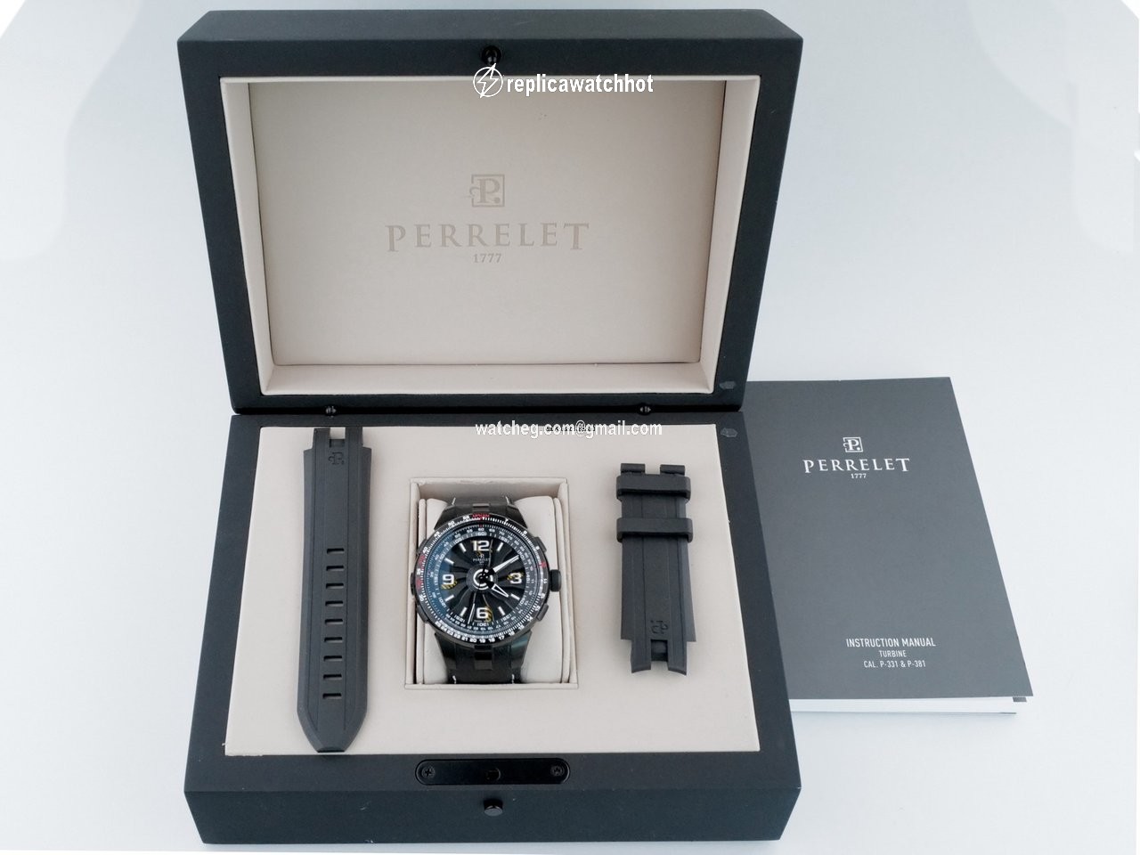 Perrelet Turbine Pilot Mens watch Unisex Automatic Steel A1086 1A 2