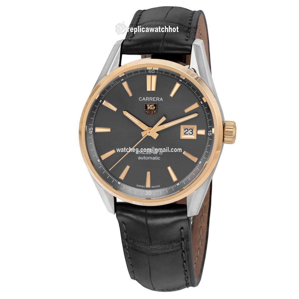 TAG Heuer Carrera Calibre 5 Mens watch Unisex Automatic Gold Steel WAR215C.FC6336 2