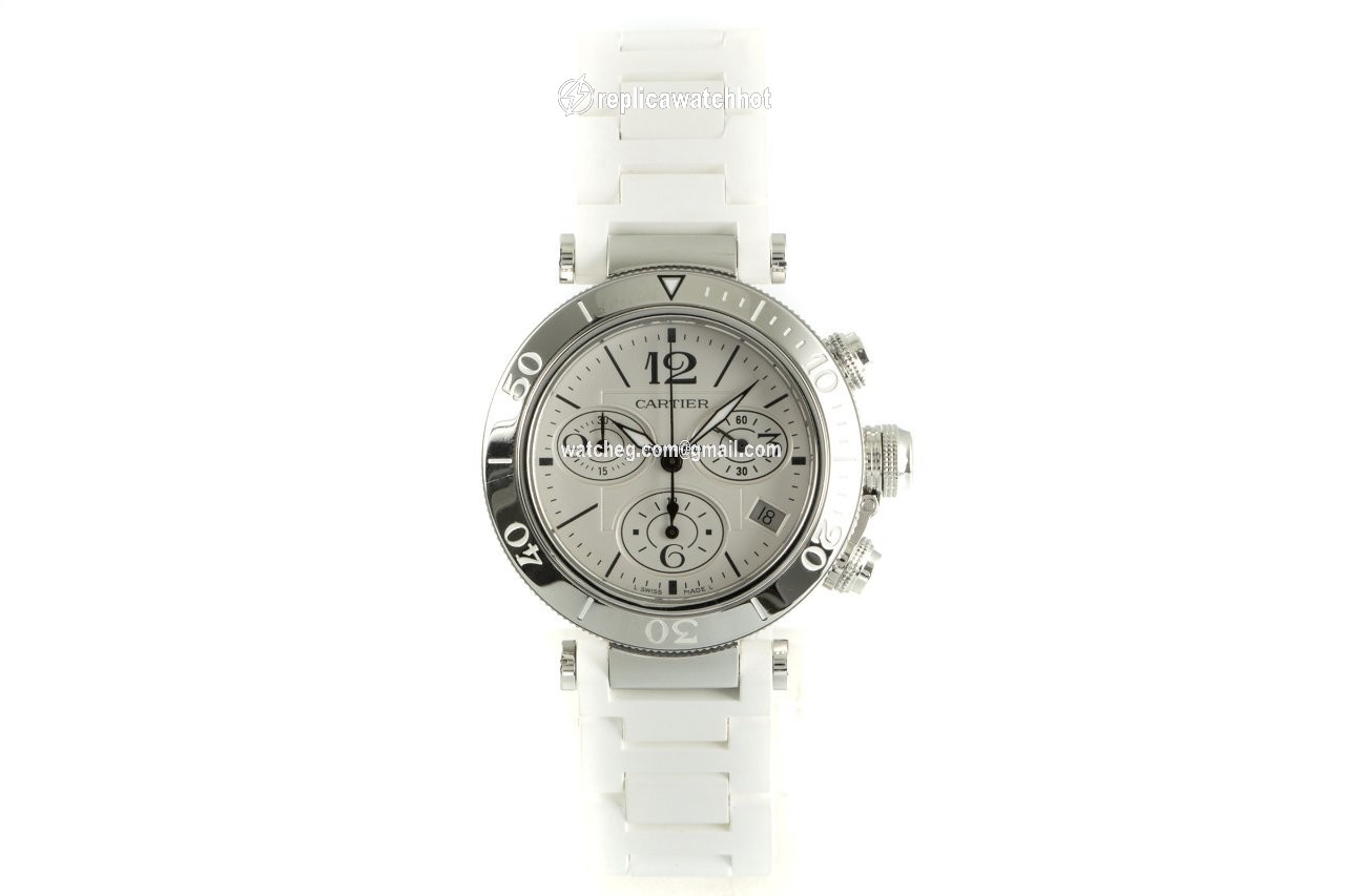 Cartier Pasha Seatimer Womens watch Quartz Steel 3129 2