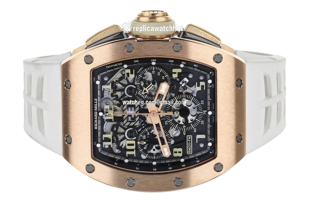 Richard Mille RM 011 Mens watch Unisex Automatic Rose gold RM11-FM 2
