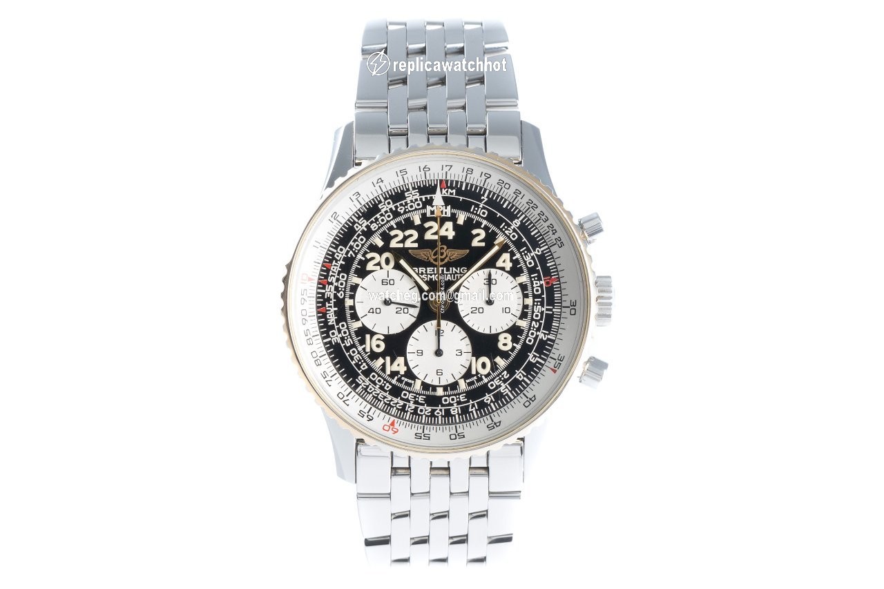 Breitling Navitimer Cosmonaute Mens watch Unisex Manual winding Gold Steel B12019 2
