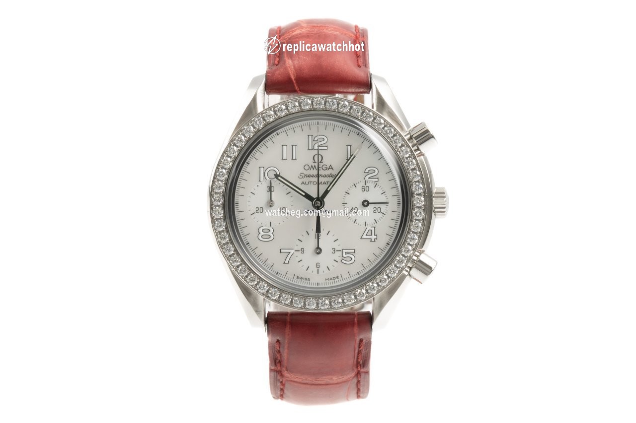Omega Speedmaster Ladies Chronograph Womens watch Automatic Steel 275.0032 2