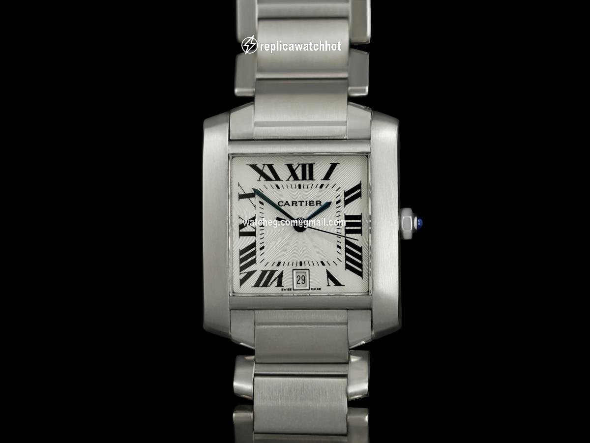 Cartier Tank Francaise Mens watch Unisex Automatic Steel 8120 2