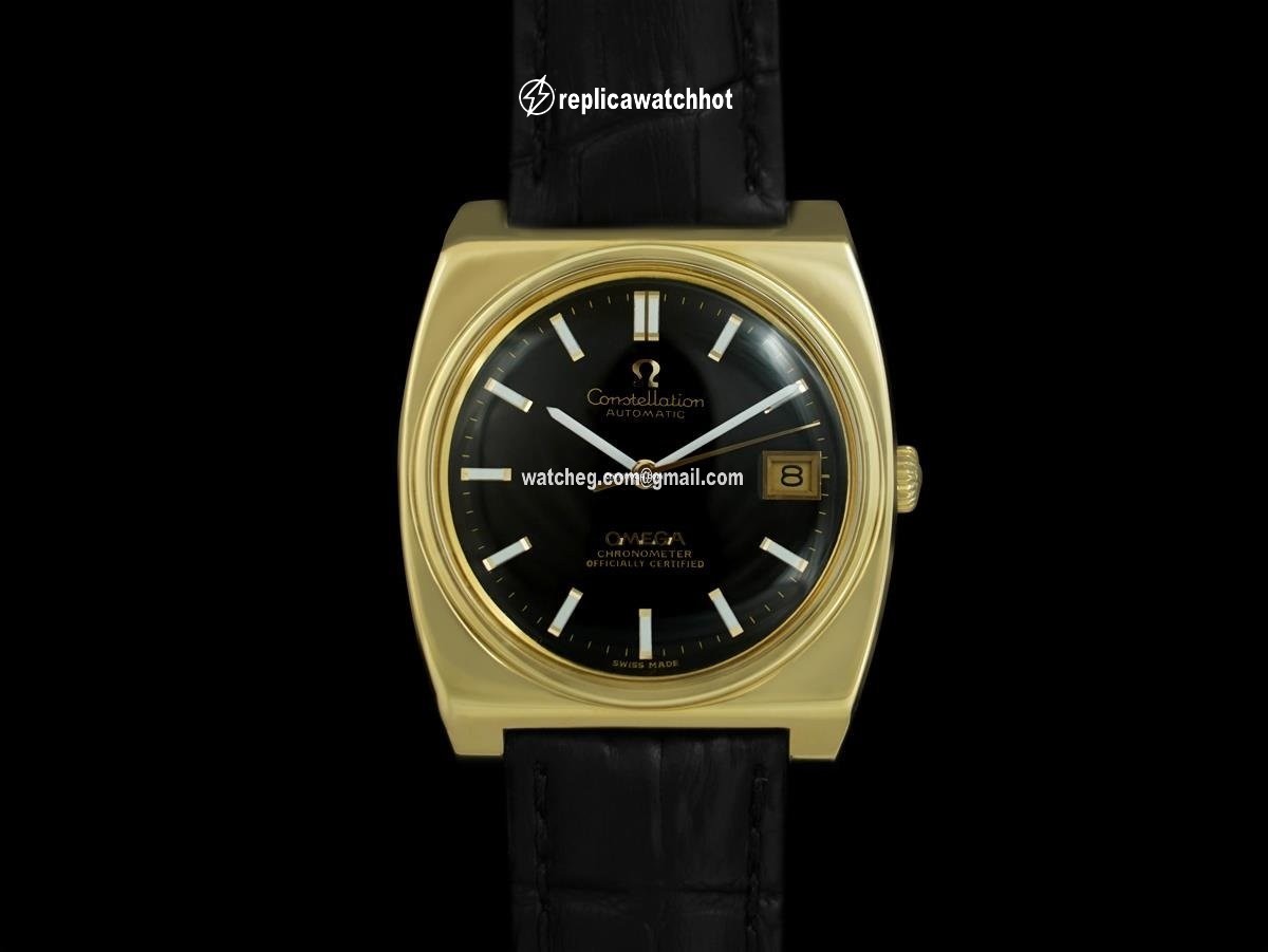 Omega Constellation Mens watch Unisex Automatic Gold Steel 8168 2