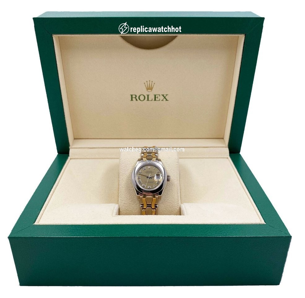 Rolex Lady-Datejust Pearlmaster Womens watch Yellow gold Automatic 69329 2