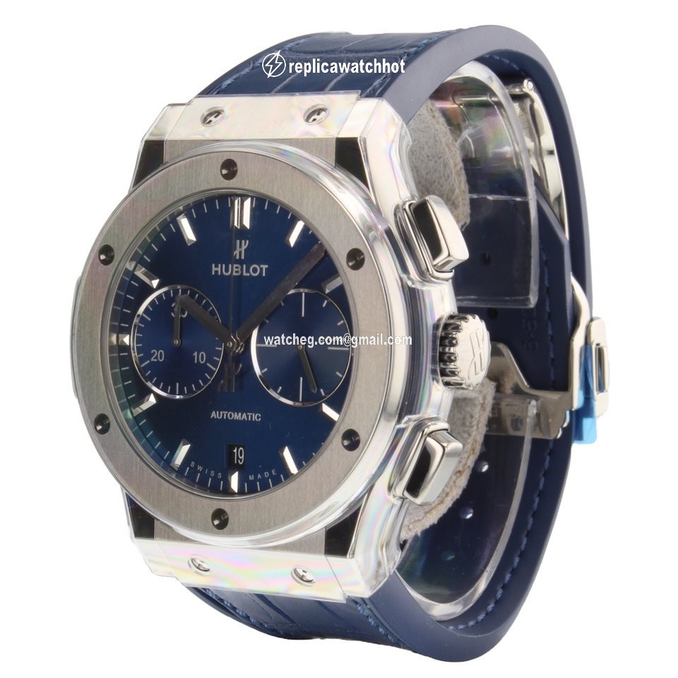 Hublot Classic Fusion Blue Mens watch Unisex Automatic Titanium 521NX7170LR 2