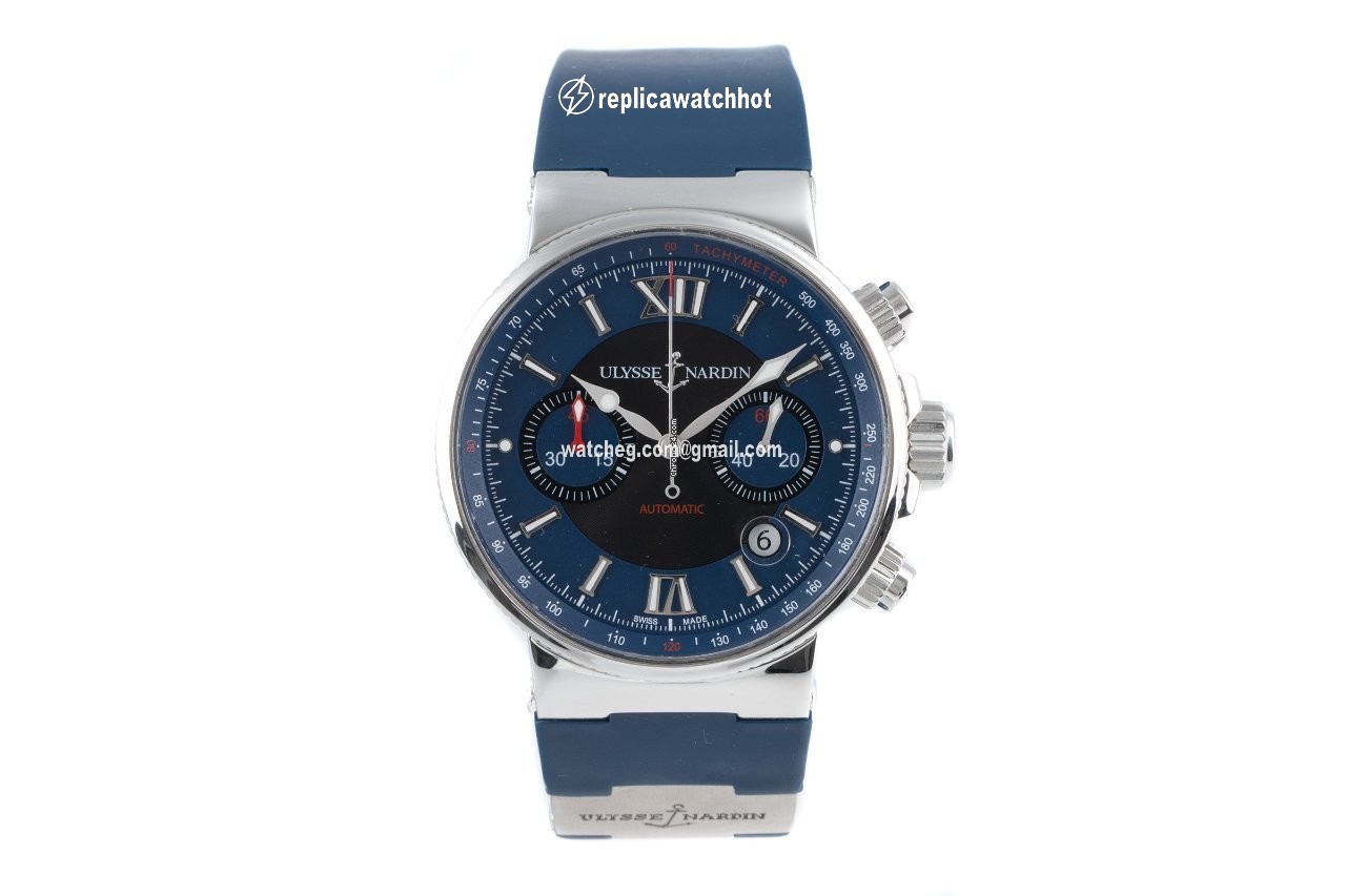 Ulysse Nardin Marine Chronograph Mens watch Unisex Automatic Steel 353-66 2