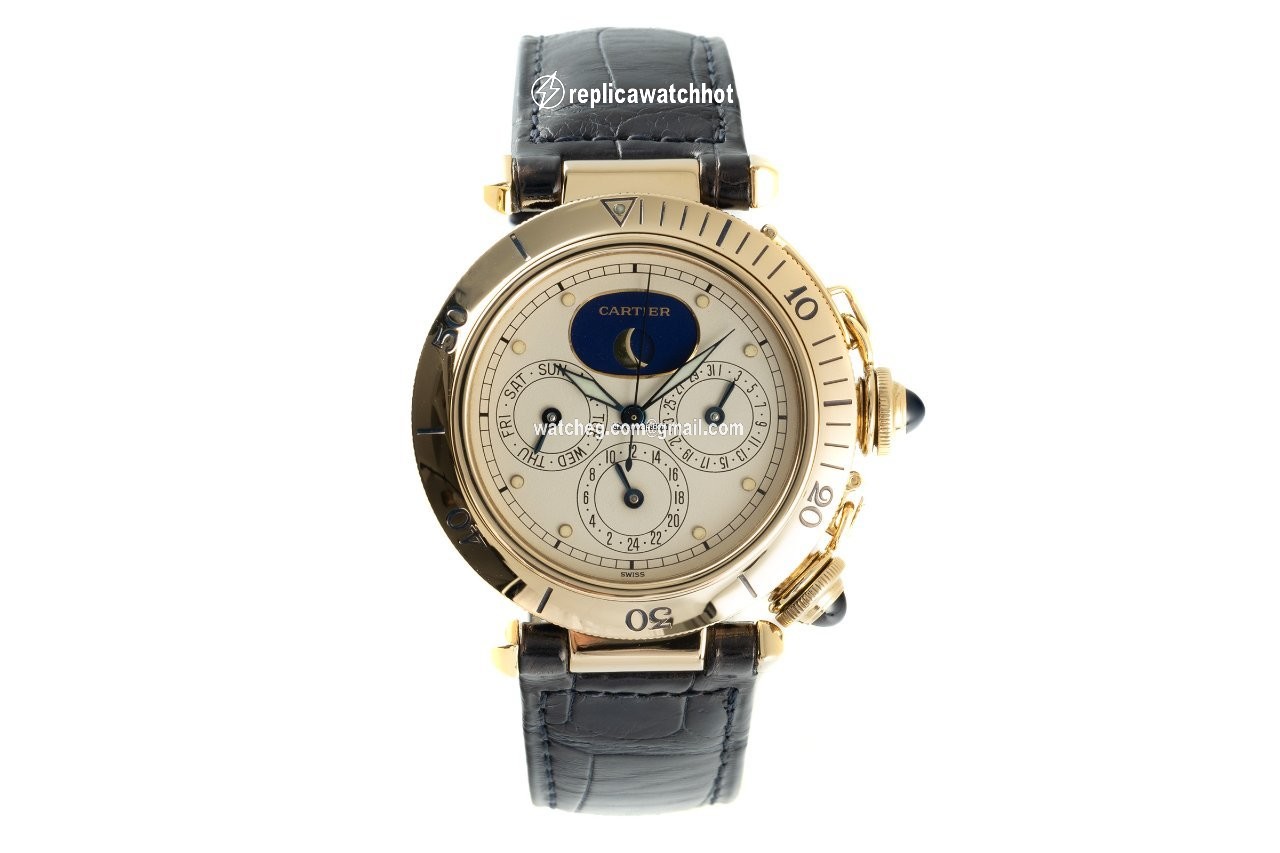 Cartier Pasha Mens watch Unisex Quartz Yellow gold 30002 2