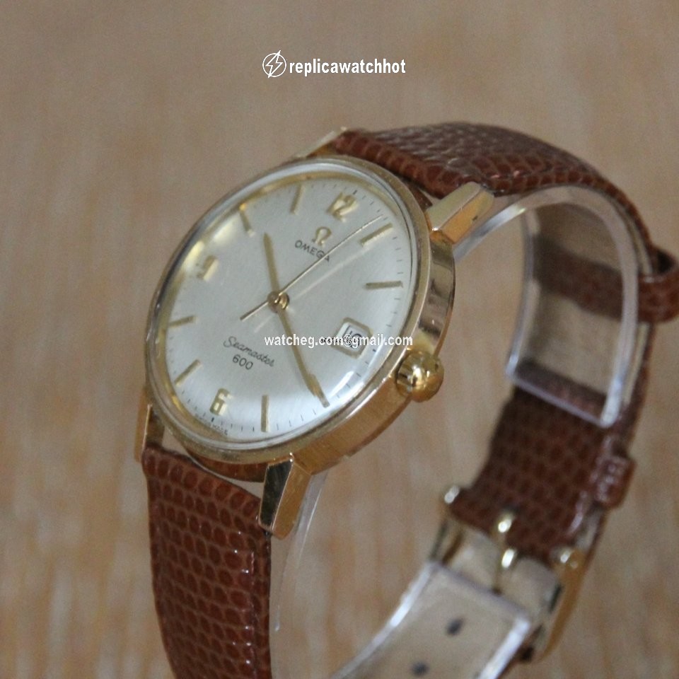 Omega Seamaster Mens watch Unisex Manual winding Yellow gold 136.011 2