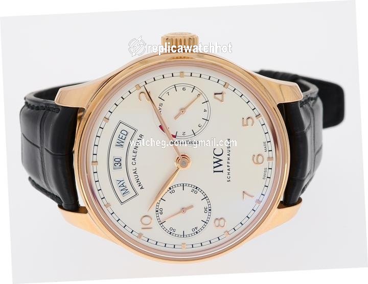 IWC Portuguese Annual Calendar Mens watch Unisex Automatic Red gold IW503504 2