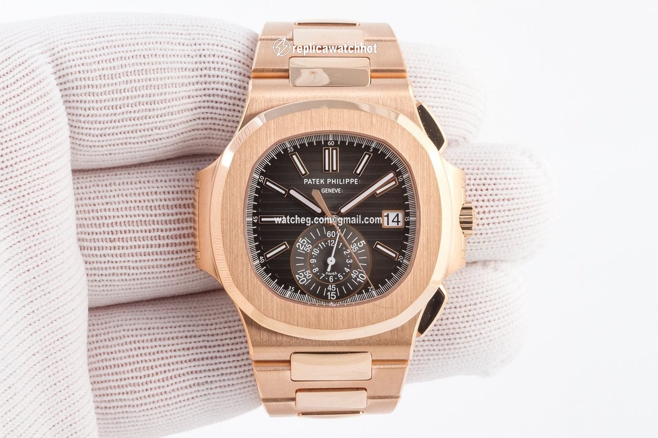 Patek Philippe Nautilus Mens watch Unisex Automatic Rose gold 5980 1R-001 2