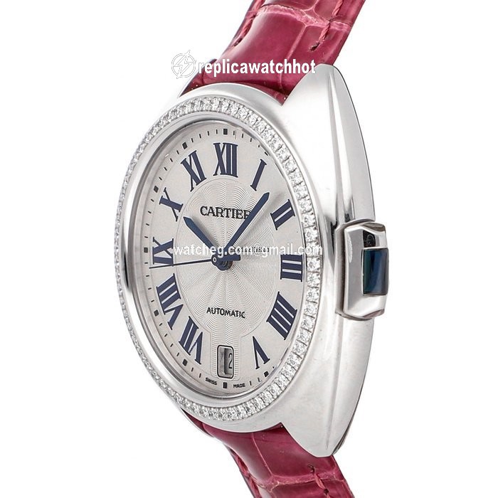 Cartier Cle de Cartier Womens watch Automatic White gold WJCL0014 2
