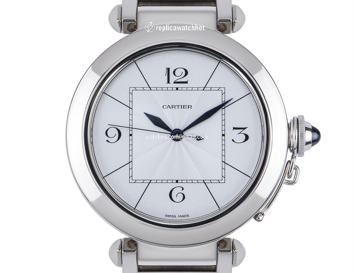 Cartier Pasha Mens watch Unisex Automatic White gold W30187M9 2