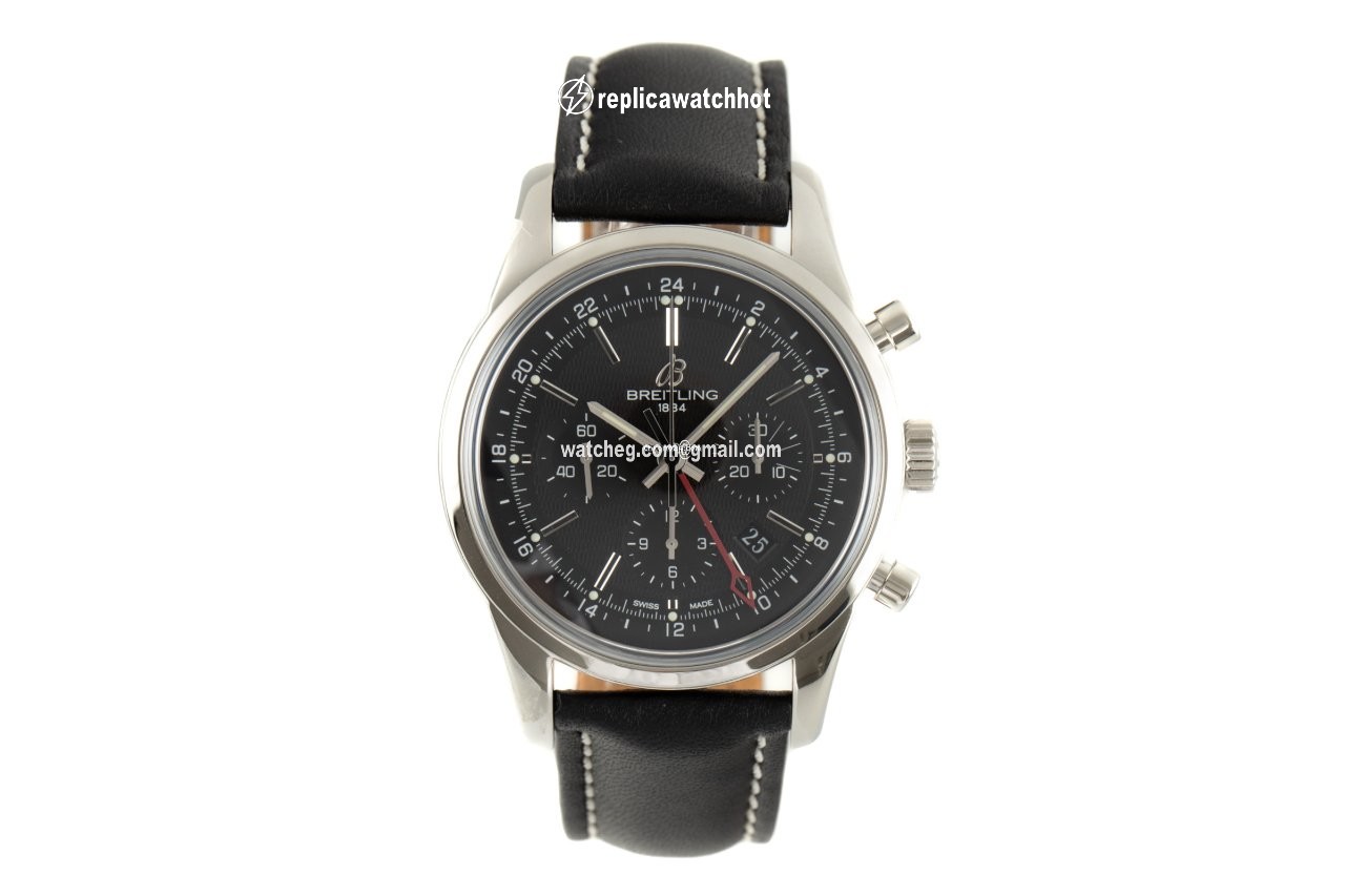 Breitling Transocean Chronograph GMT Mens watch Unisex Automatic Steel AB045112 BC67 2