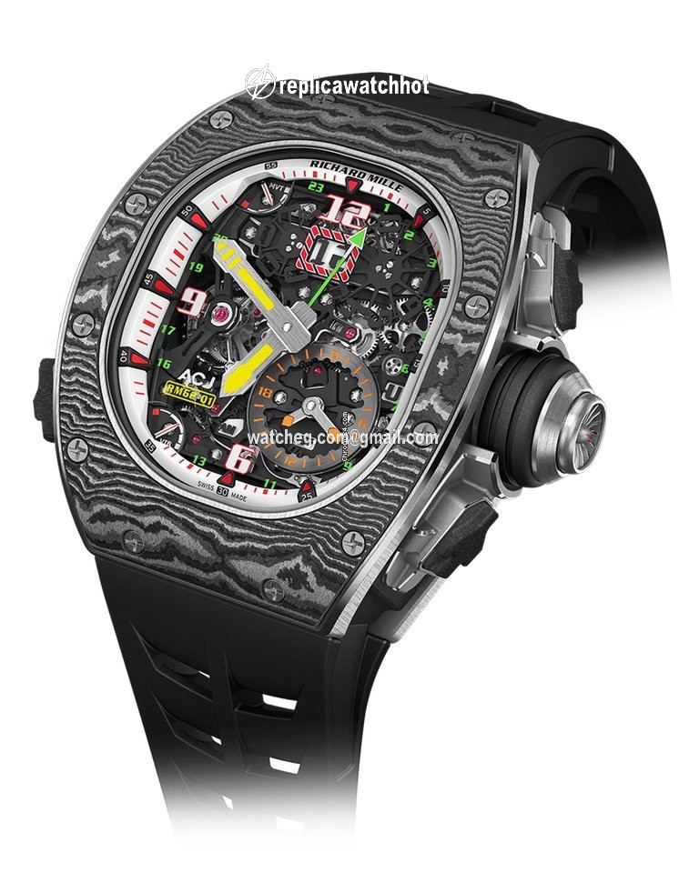Richard Mille Mens watch Unisex Manual winding Carbon RM 62-01 2
