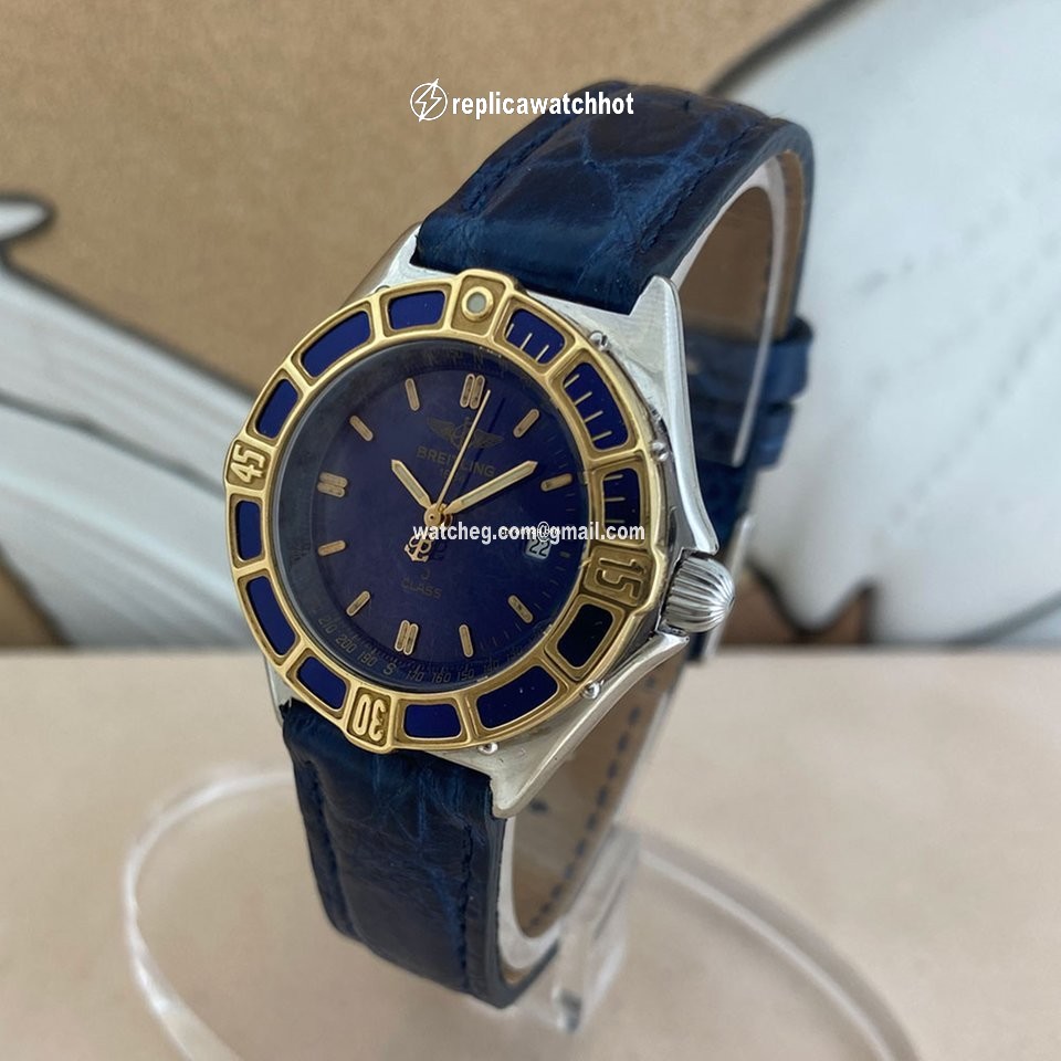 Breitling Lady J Quartz Gold Steel D52064 2