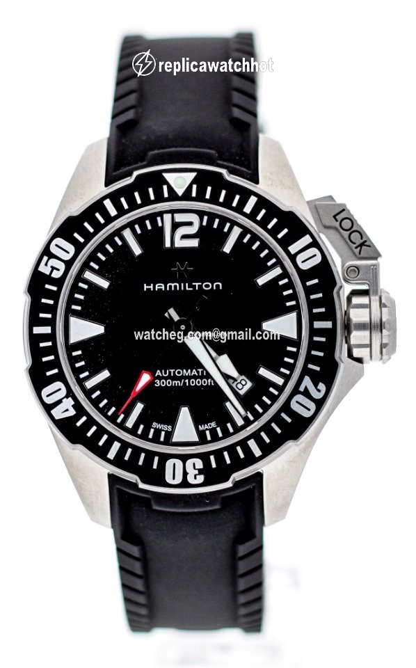 Hamilton Khaki Navy Frogman Mens watch Unisex Automatic Steel H77605335 2