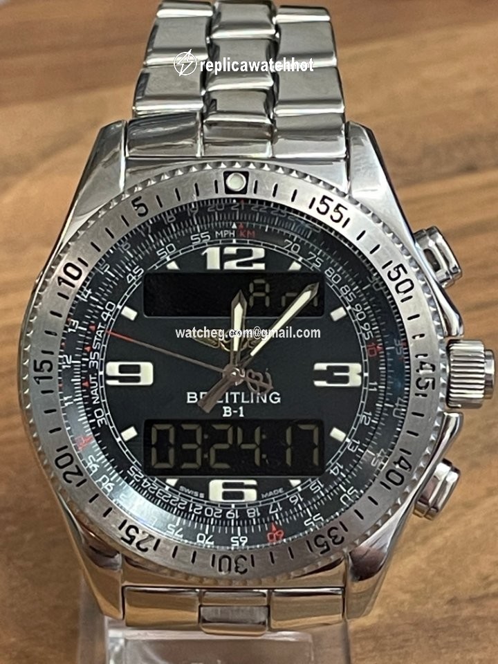 Breitling B-1 Mens watch Unisex Quartz Steel A68362 2