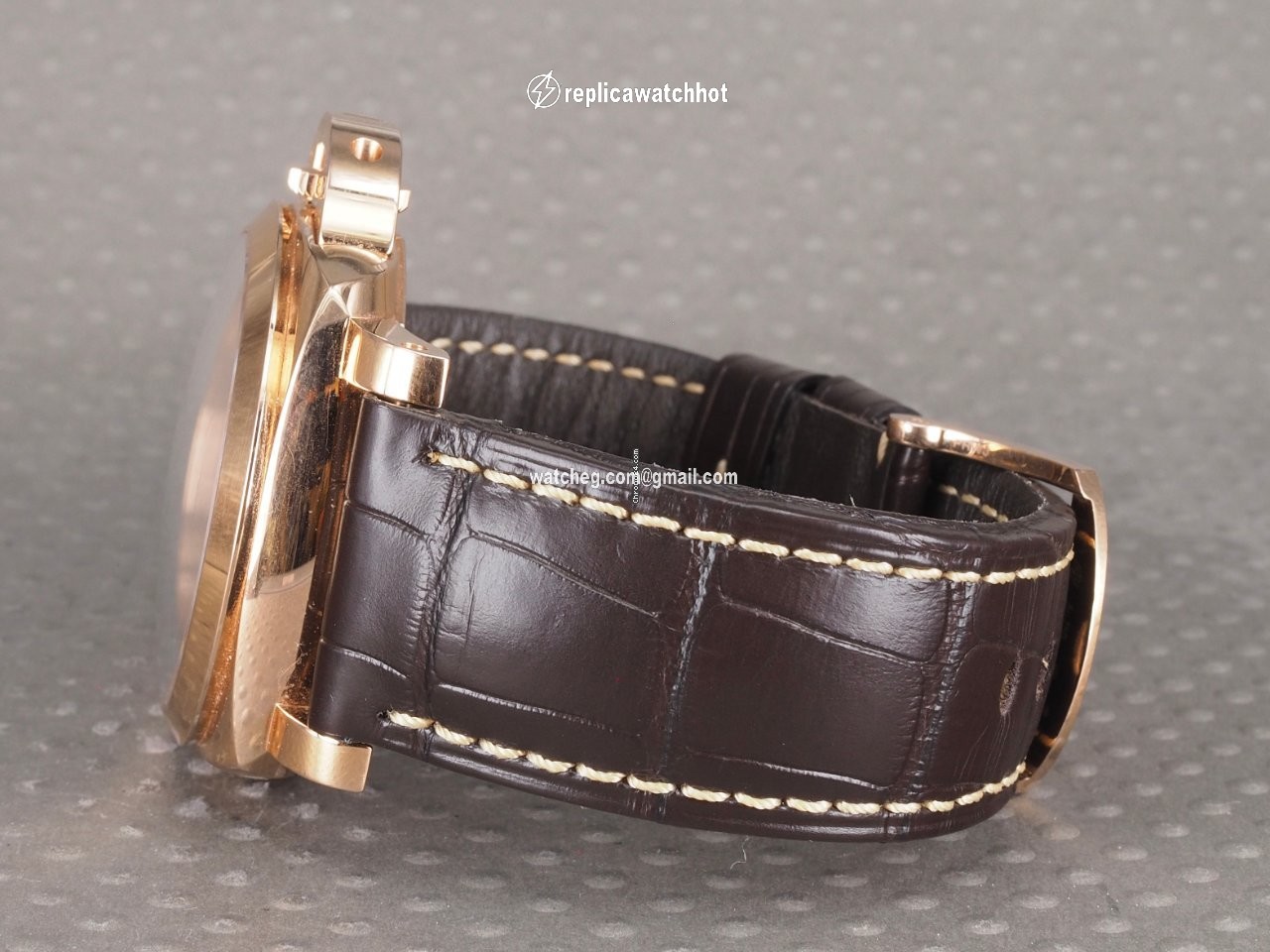 Panerai Luminor 1950 8 Days GMT Mens watch Unisex Manual winding Rose gold PAM 00576 2