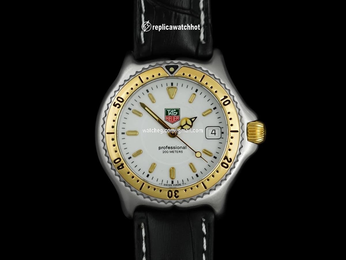 TAG Heuer Mens watch Unisex Quartz Gold Steel 8182 2
