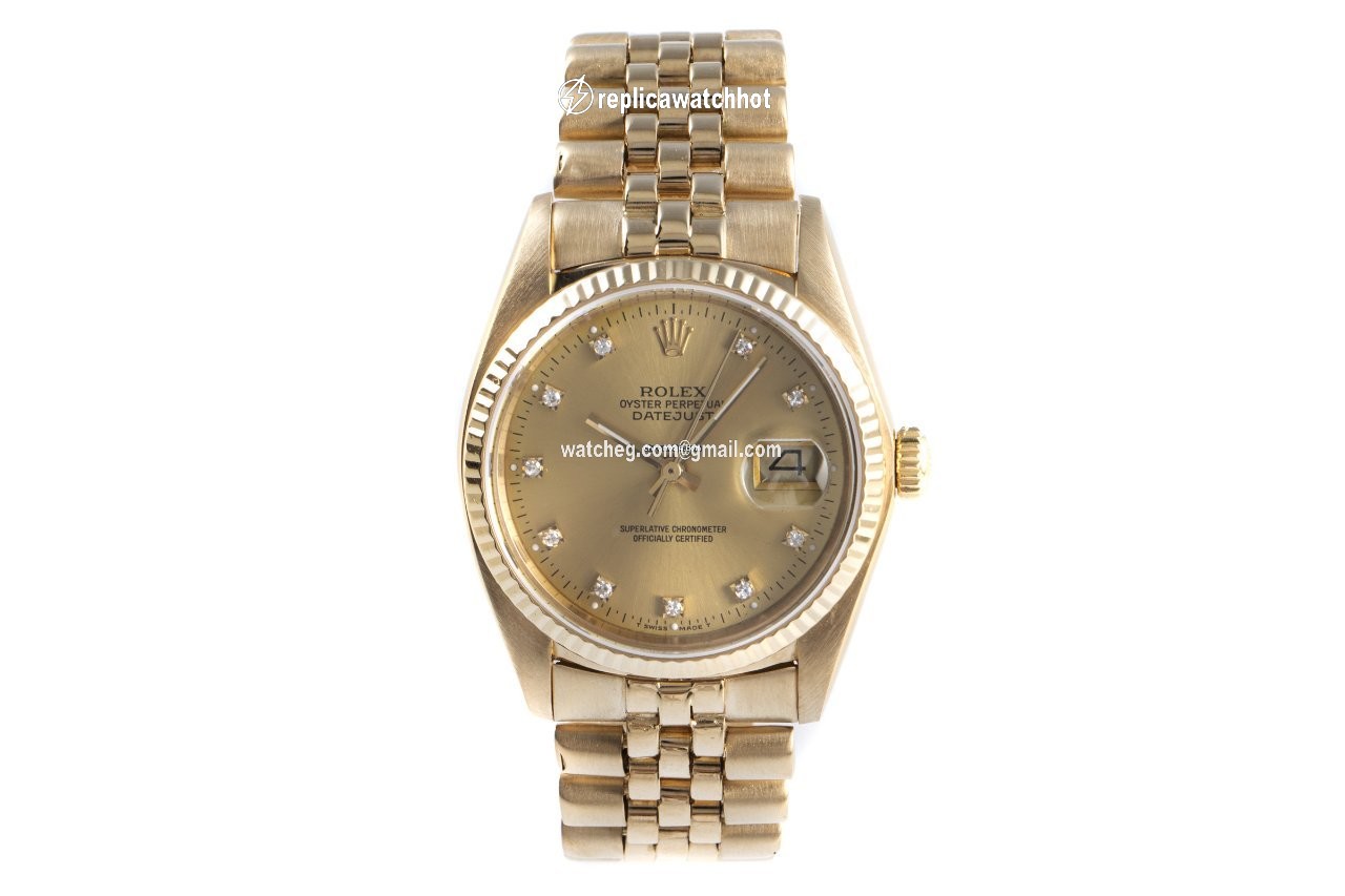 Rolex Datejust 36 Mens watch Unisex Yellow gold Automatic 16018 2