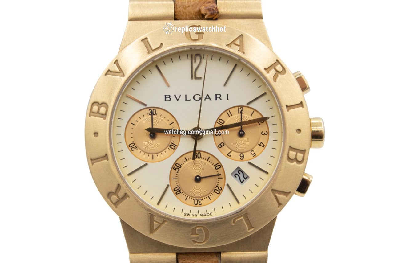 Bulgari Diagono Mens watch Unisex Quartz Yellow gold CH 35 G 2