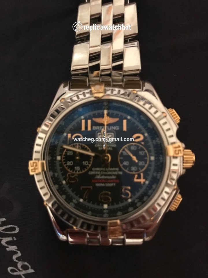 Breitling Crosswind Special Mens watch Unisex Automatic Gold Steel B44356 2