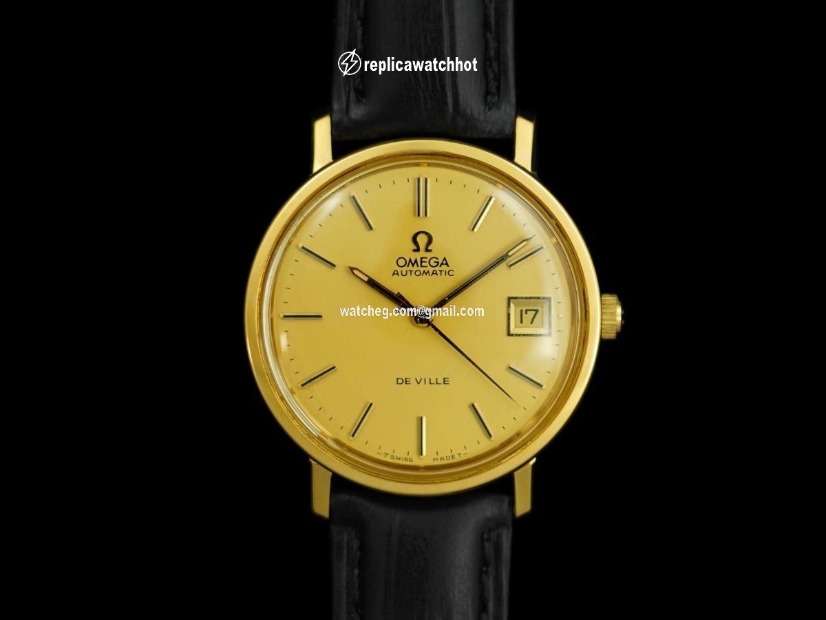 Omega De Ville Mens watch Unisex Automatic Gold Steel 7682 2