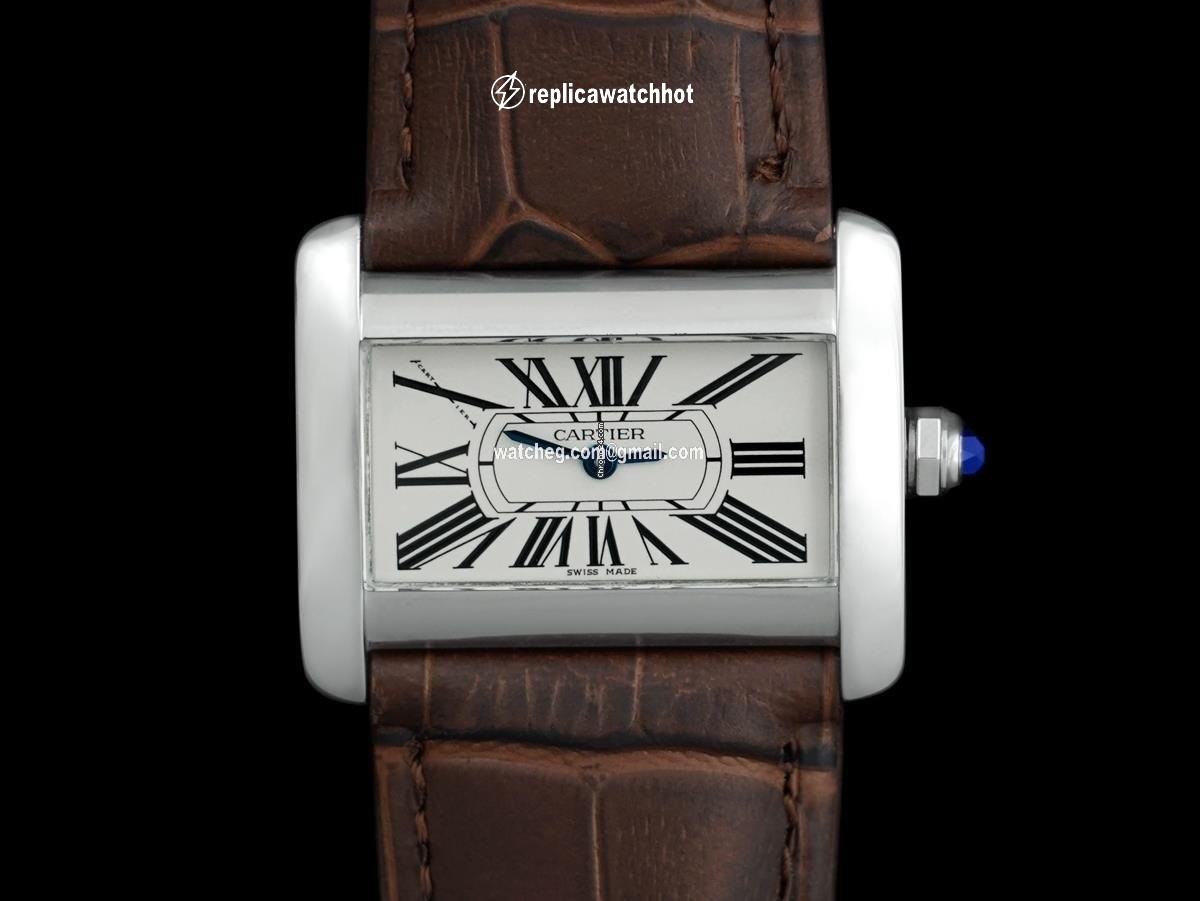 Cartier Tank Divan Womens watch Quartz Steel 8145 2