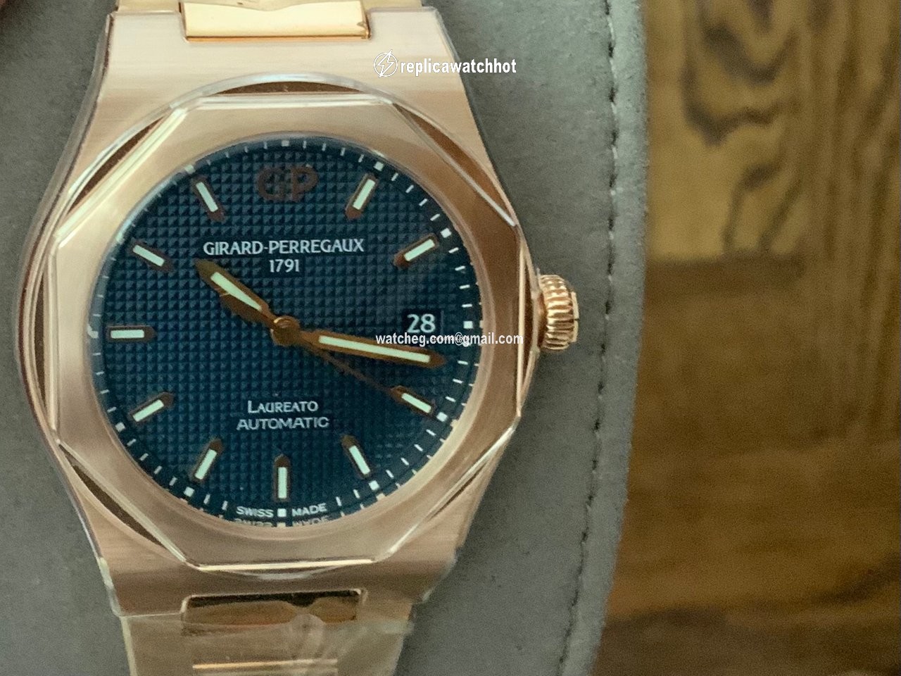 Girard Perregaux Laureato Mens watch Unisex Automatic Rose gold 81005-52-432-52A 2