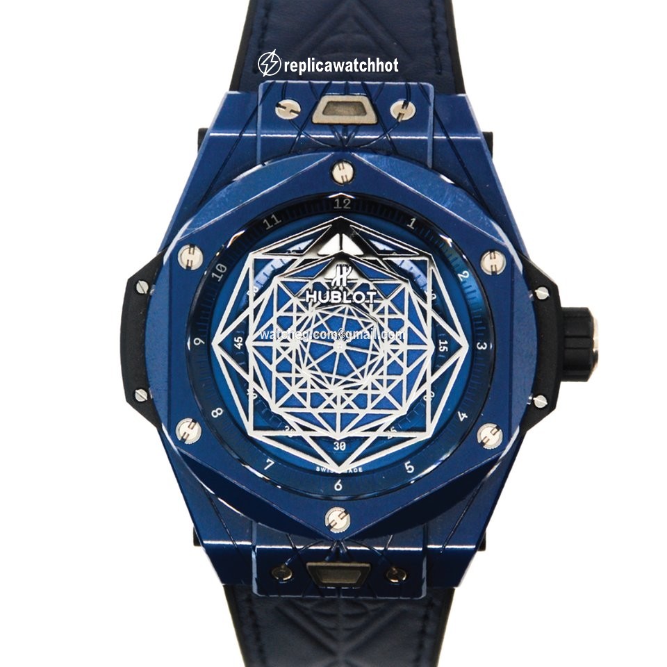 Hublot Big Bang Sang Bleu Mens watch Unisex Automatic Ceramic 415.EX.7179.VR.MXM19 2