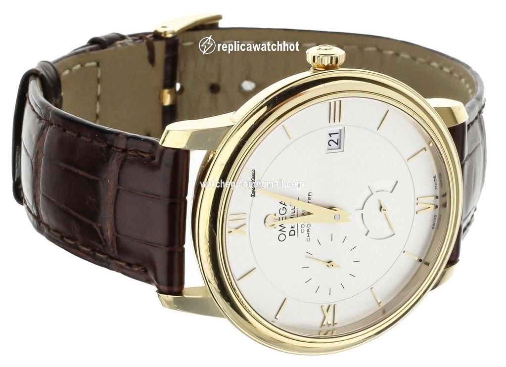 Omega De Ville Prestige Mens watch Unisex Automatic Yellow gold 414.53.40.21.02.002 2