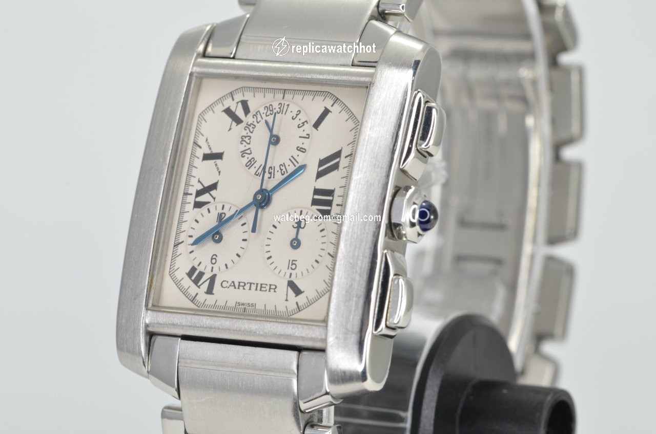 Cartier Tank Francaise Mens watch Unisex Quartz Steel 2303 2
