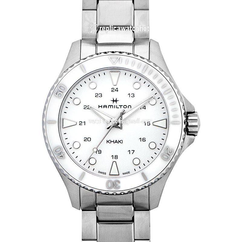 Hamilton Khaki Navy Womens watch Quartz Steel h82221110 2