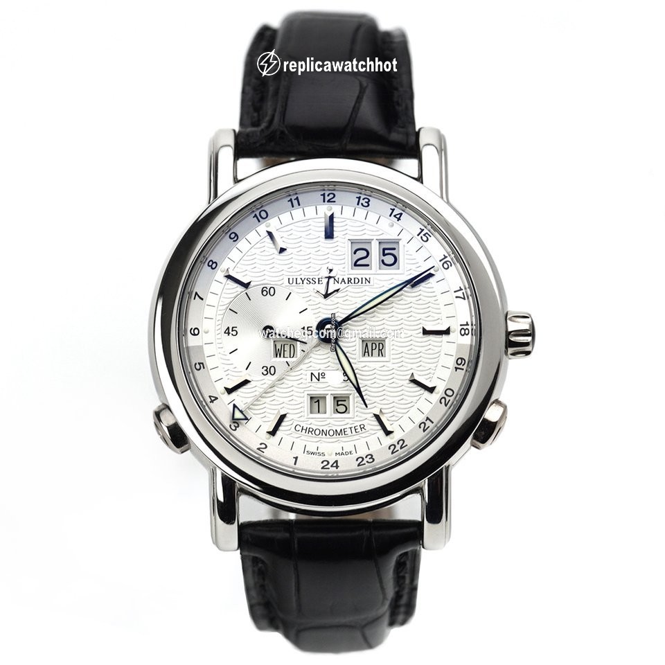 Ulysse Nardin GMT + - Perpetual Mens watch Unisex Automatic Platinum 329-80 2