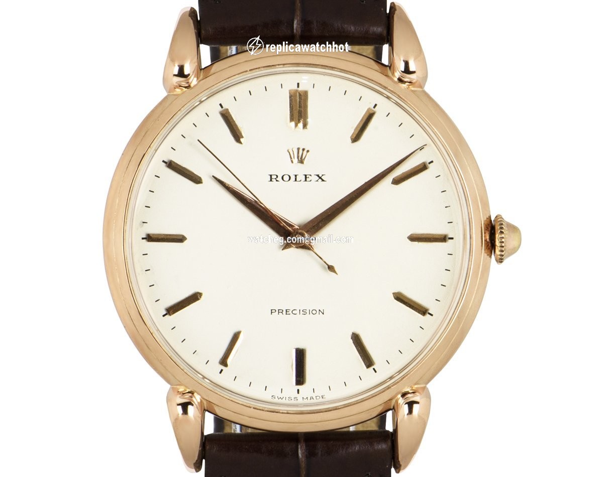 Rolex Precision Mens watch Unisex Rose gold Manual winding 4364 2