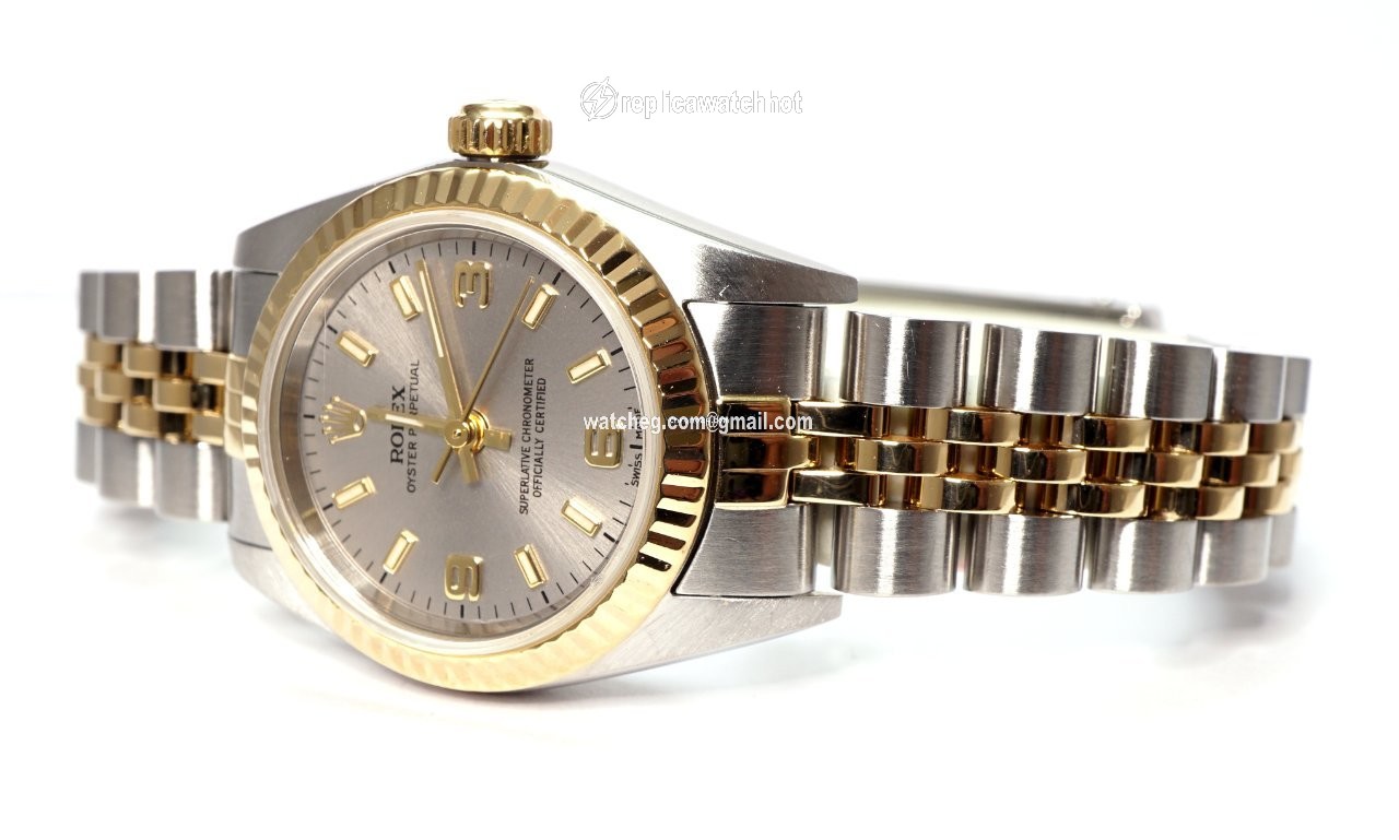 Rolex Oyster Perpetual 26 Womens watch Gold Steel Automatic 76193 2