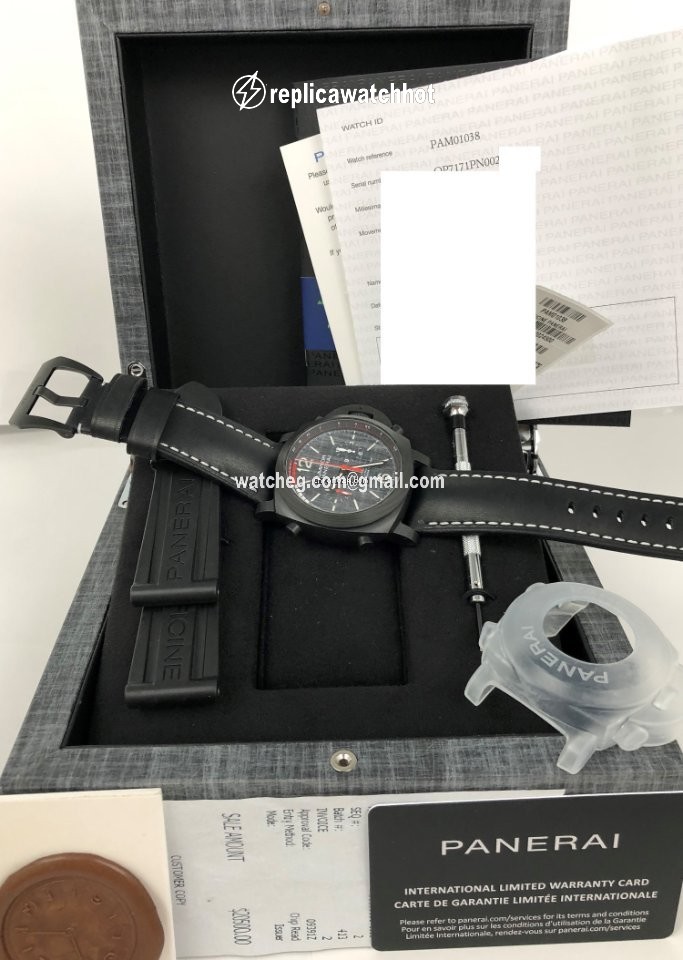 Panerai Mens watch Unisex Automatic Carbon PAM 01038 2