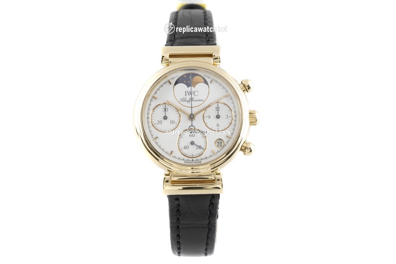 IWC Da Vinci Chronograph Womens watch Quartz Yellow gold 3735 2